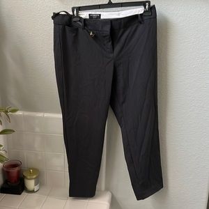 Liz Claiborne Navy Classic Fit Petite Emma Ankle Pants w/ Belt